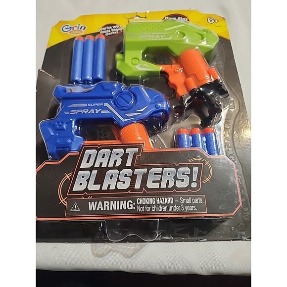 Grin Studios Dart Blaster Works with Most Foam Darts Darts Fly 40 ft 2 Blasters - Picture 2 of 10